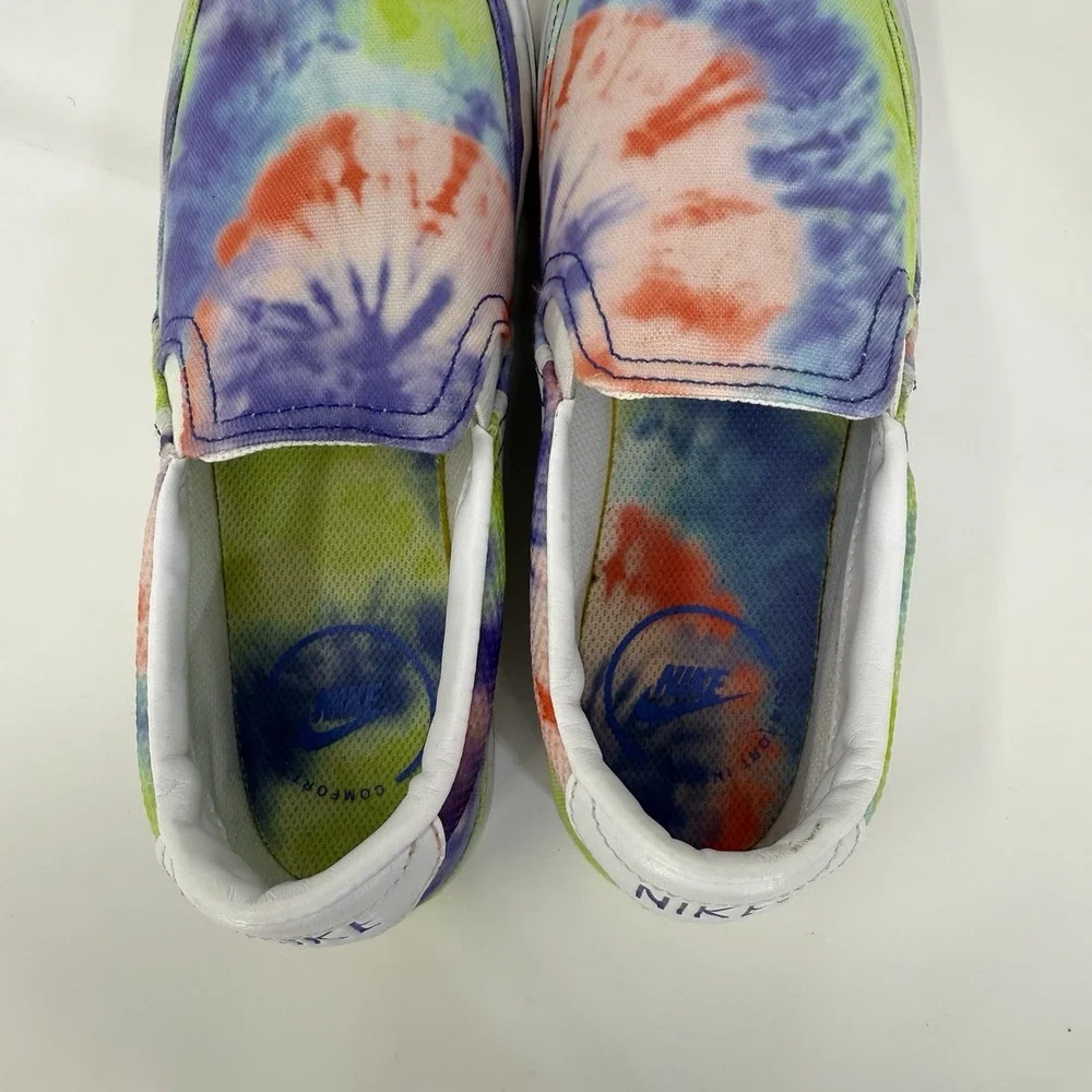 Nike Womens Court Legacy Size 7 Slip On Sneakers Tie dye Shoes CZ1752-900‎